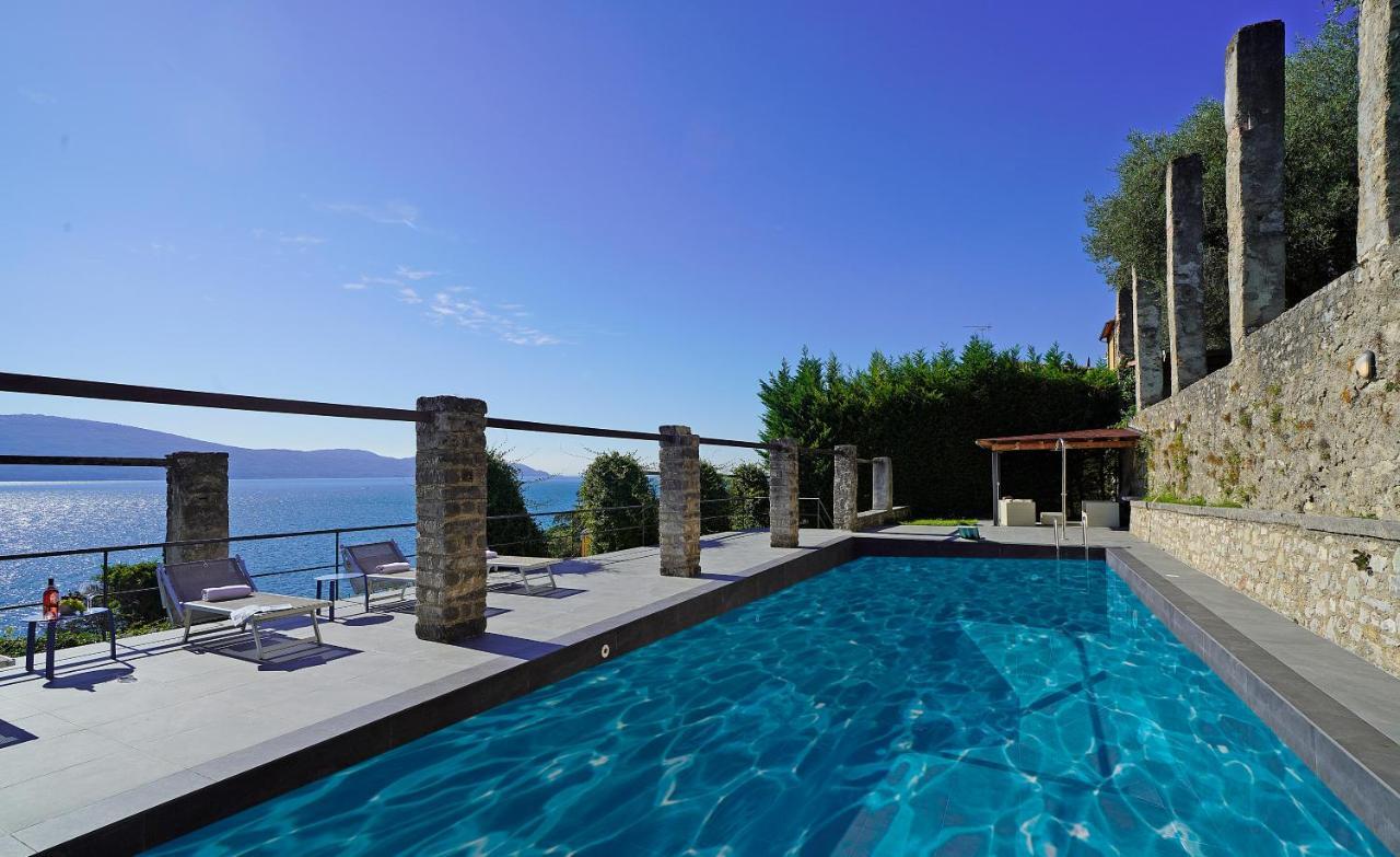 Villa Rachele: Stunning Luxury Villa In Centre Gargnano With Private Pool And Breathtaking Views מראה חיצוני תמונה