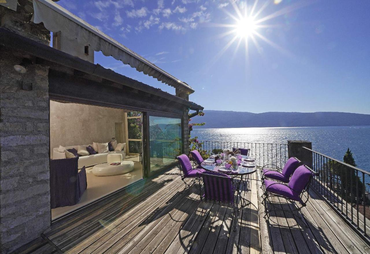 Villa Rachele: Stunning Luxury Villa In Centre Gargnano With Private Pool And Breathtaking Views מראה חיצוני תמונה